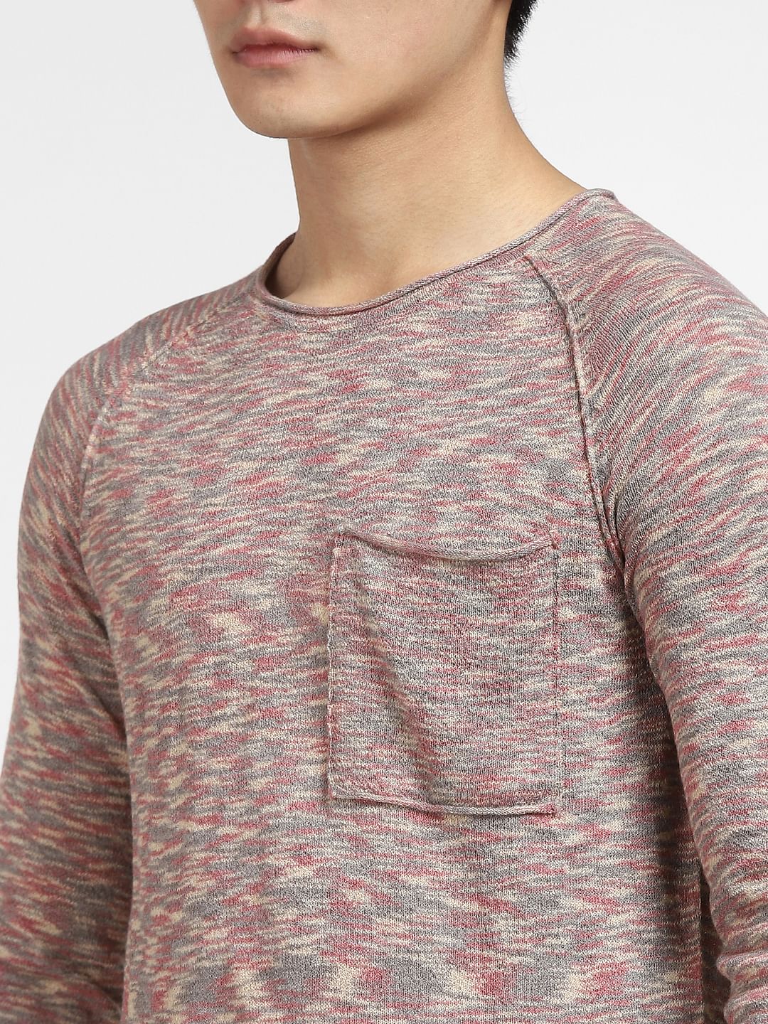Brown Printed Knit T-shirt - Image 5