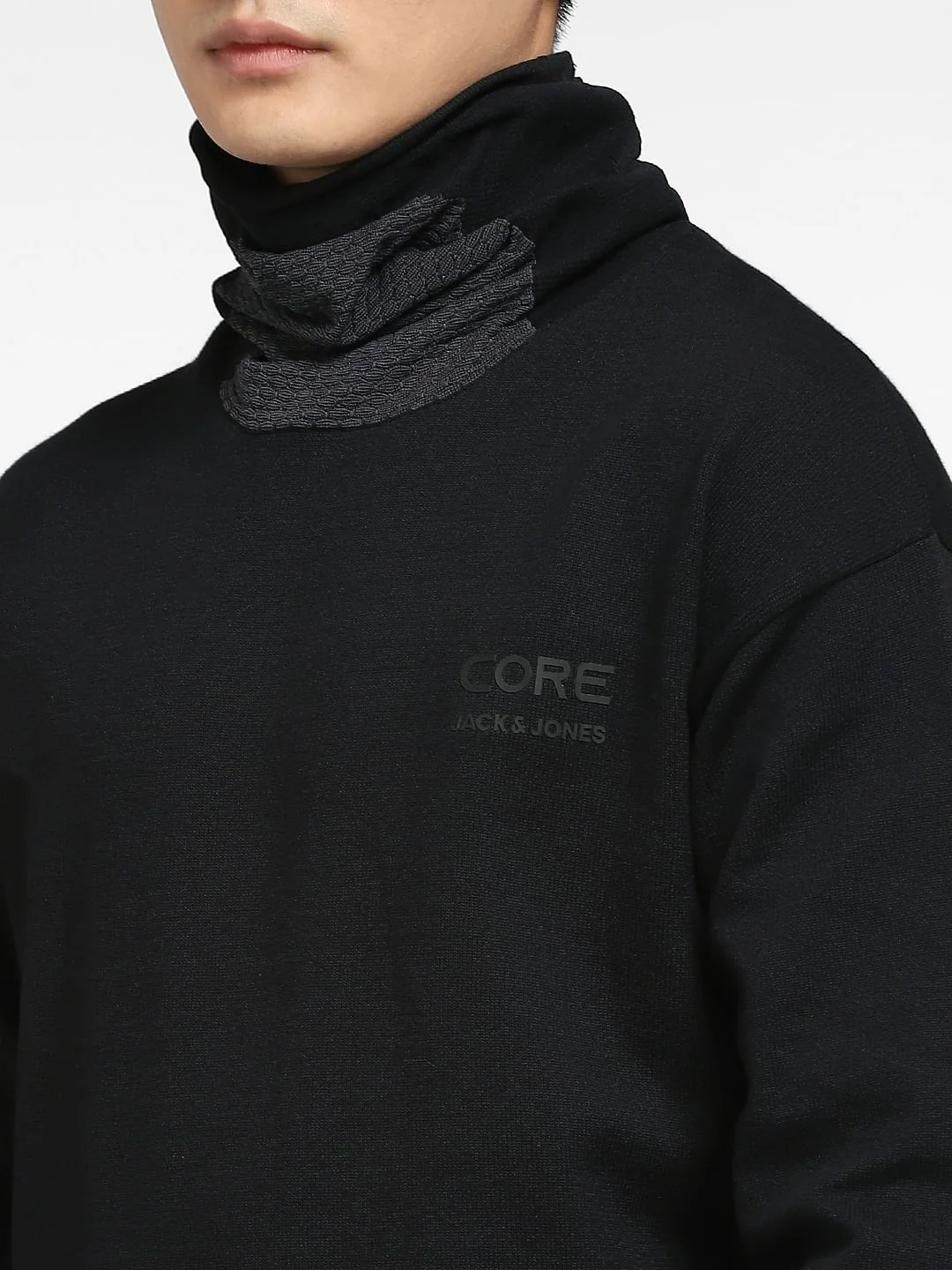 Black High Neck Pullover - Image 5