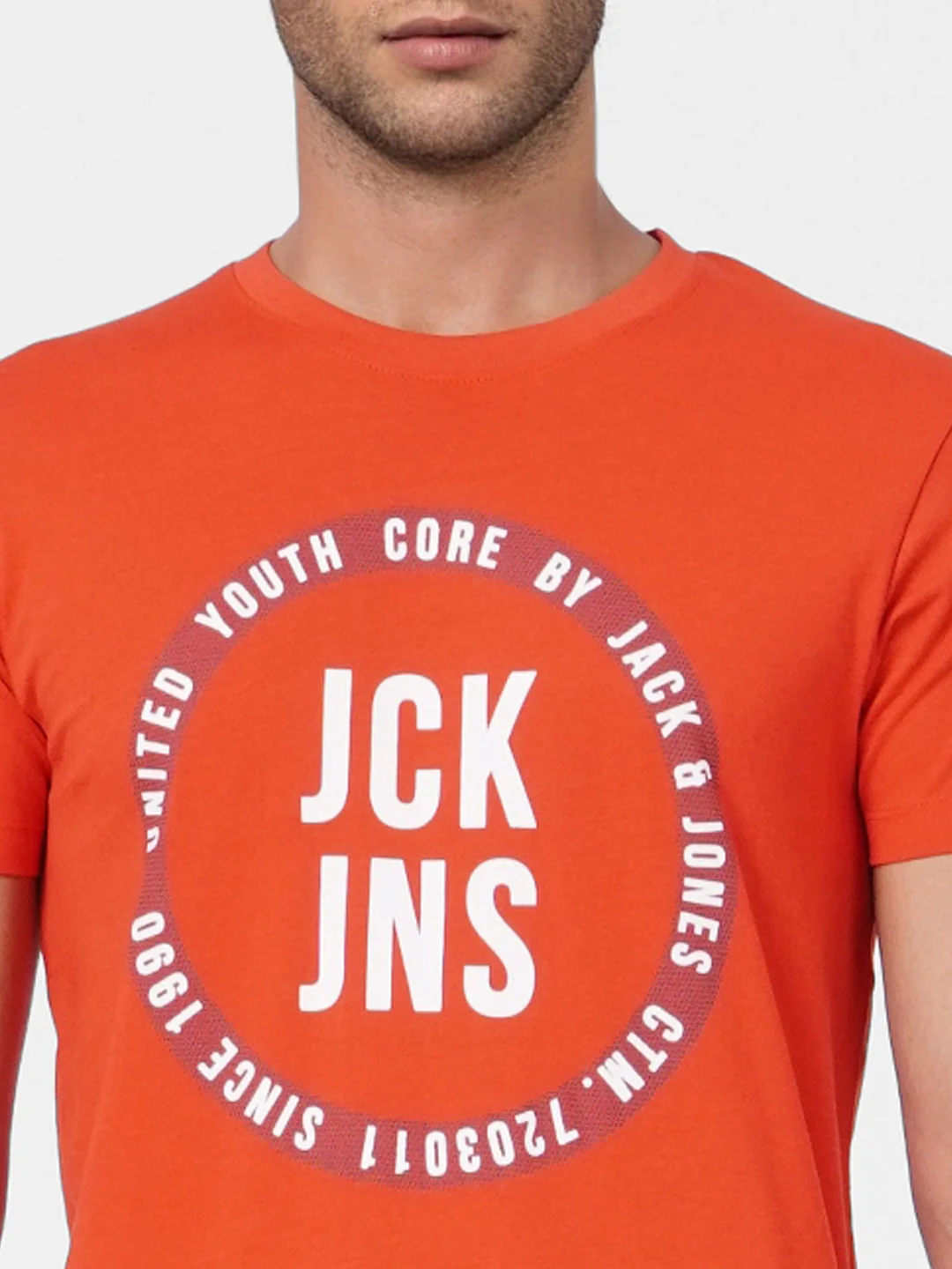 Red Graphic Print Crew Neck T-shirt - Image 5