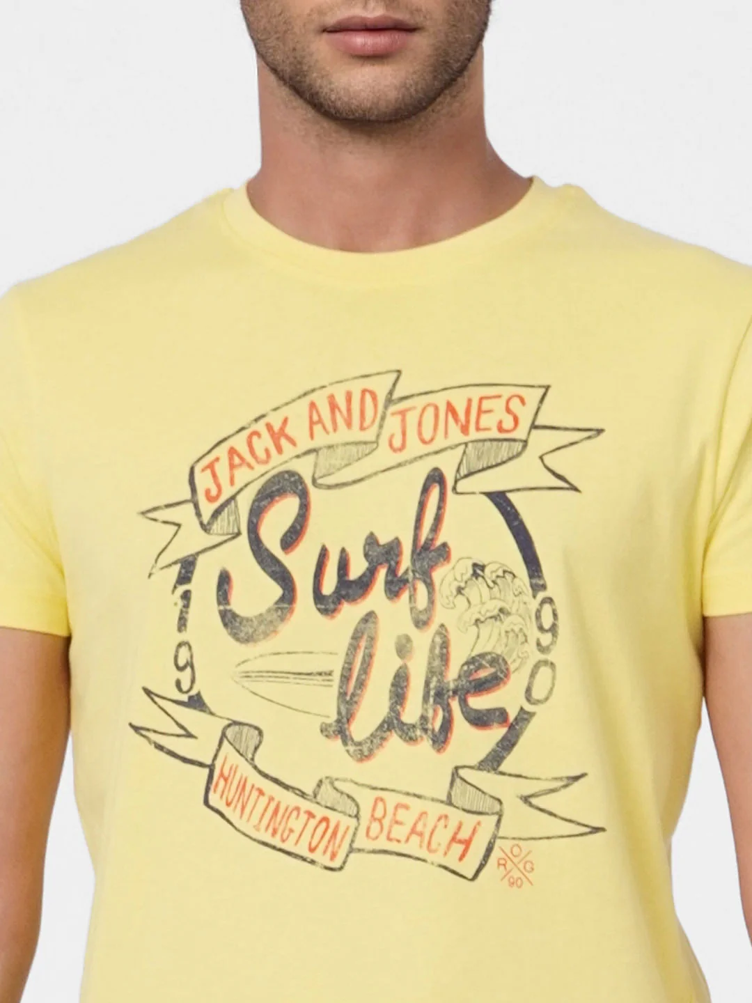 Yellow Graphic Print T-shirt - Image 5