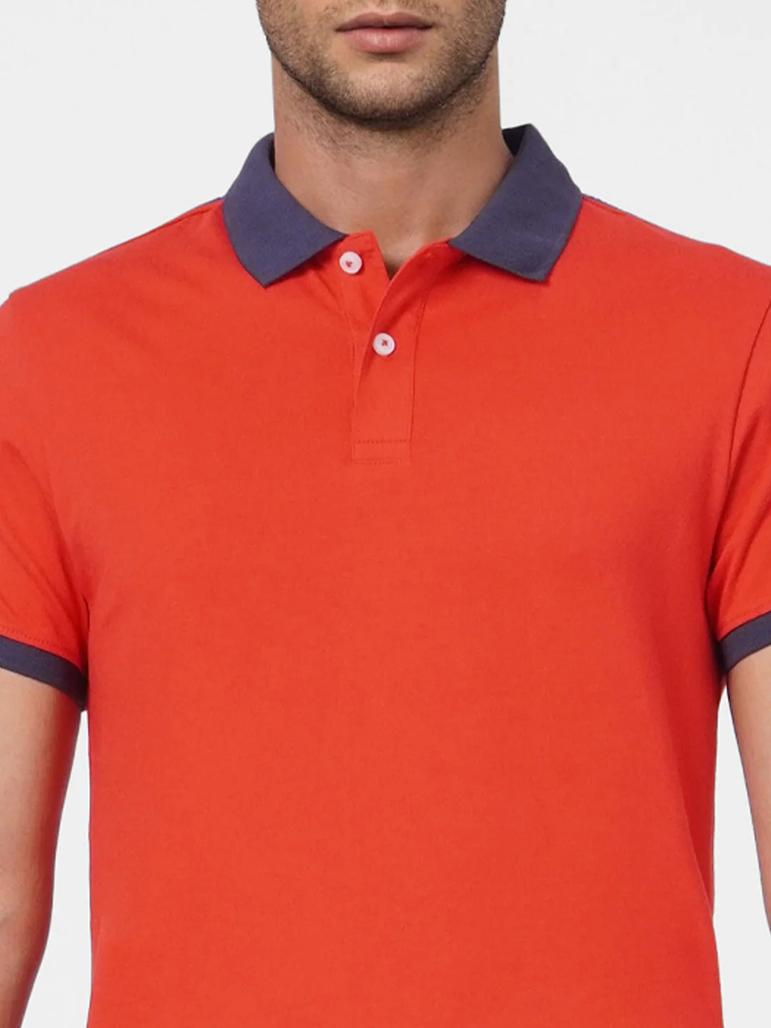 Red Polo Neck T-shirt - Image 6