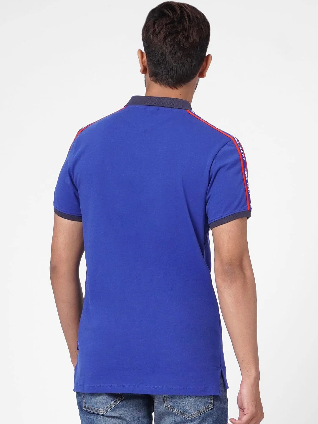 Blue Polo Neck T-shirt - Image 4