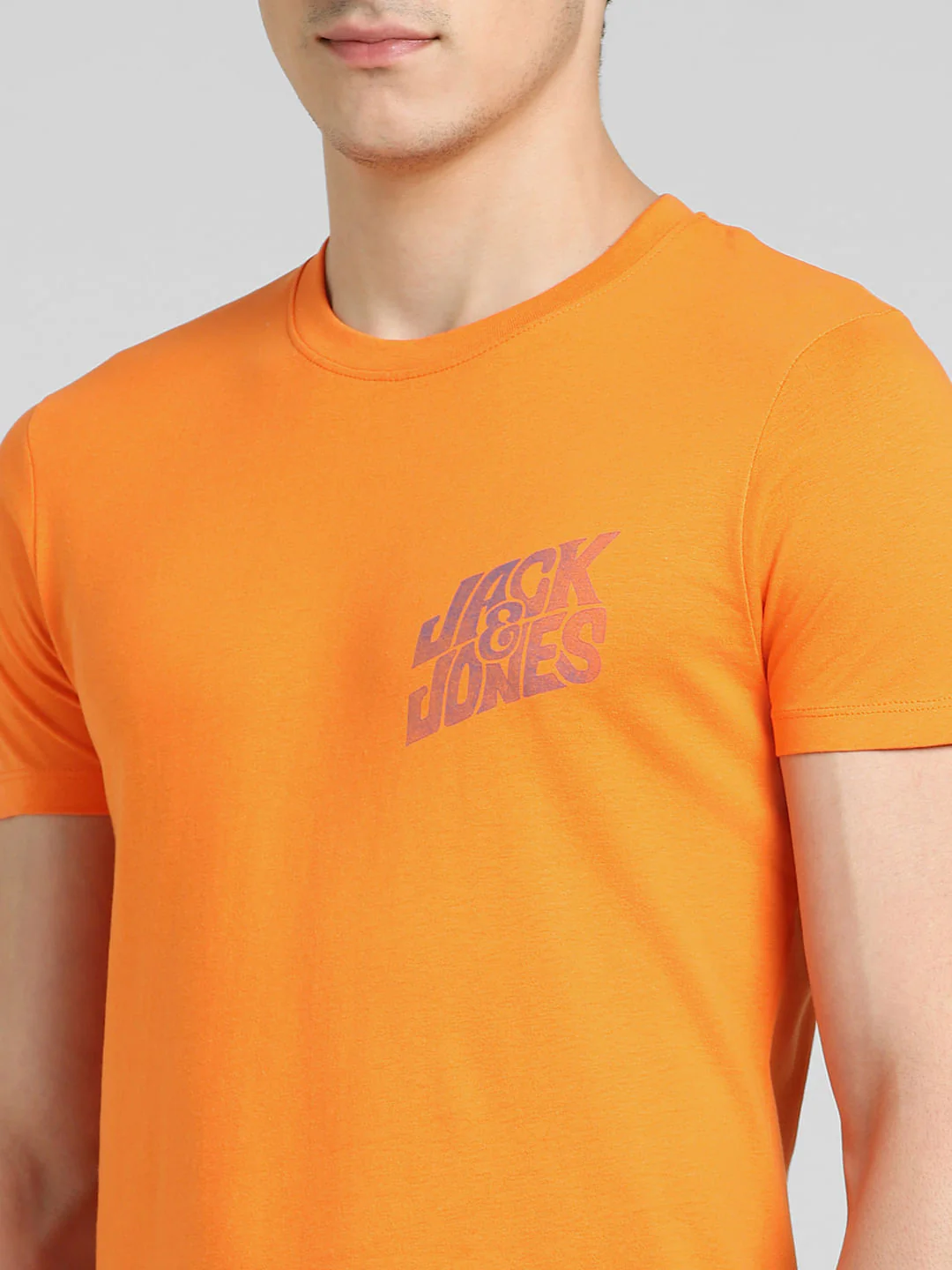 Orange Crew Neck T-shirt - Image 5