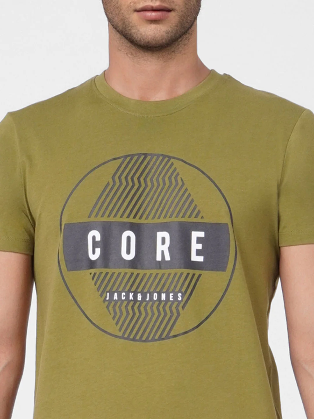 Green Graphic Print Crew Neck T-shirt - Image 5