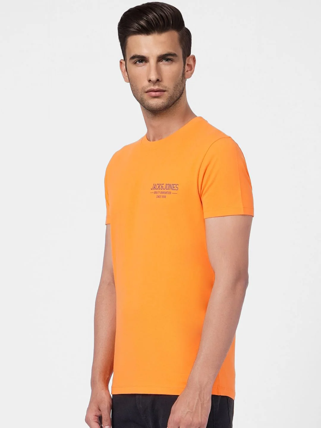 Orange Crew Neck T-shirt - Image 3
