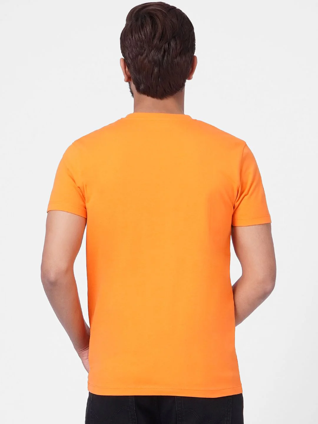 Orange Crew Neck T-shirt - Image 4