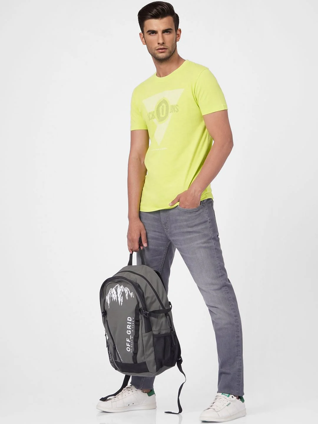 Lime Green Green Graphic Print T-shirt