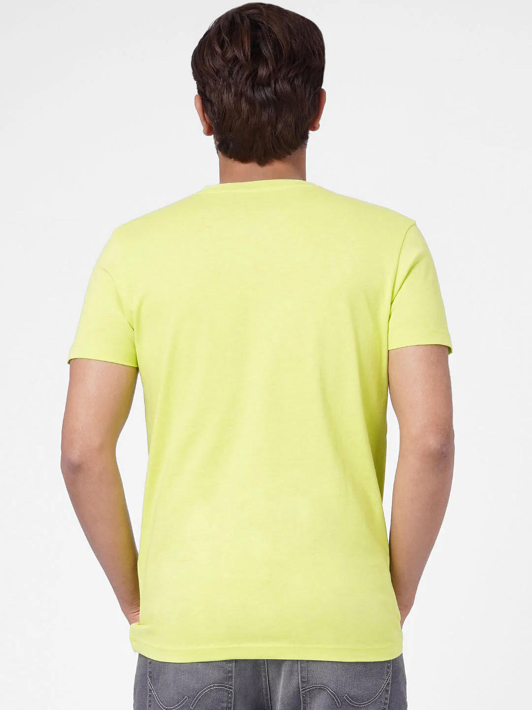 Lime Green Green Graphic Print T-shirt - Image 4