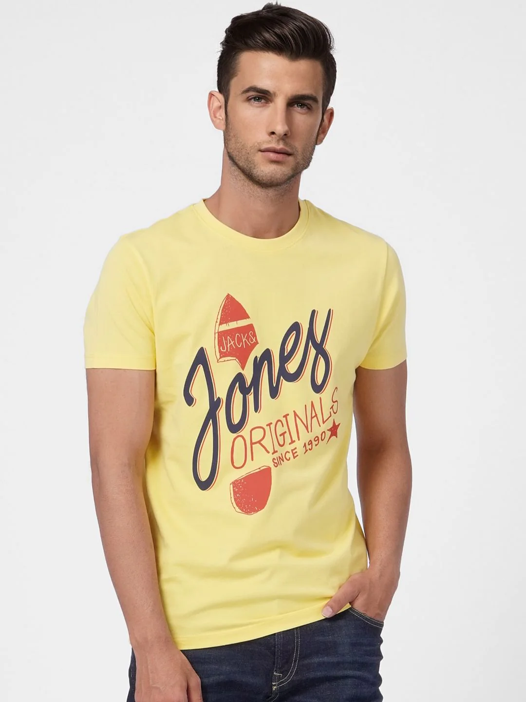 Yellow Graphic Print T-shirt - Image 2