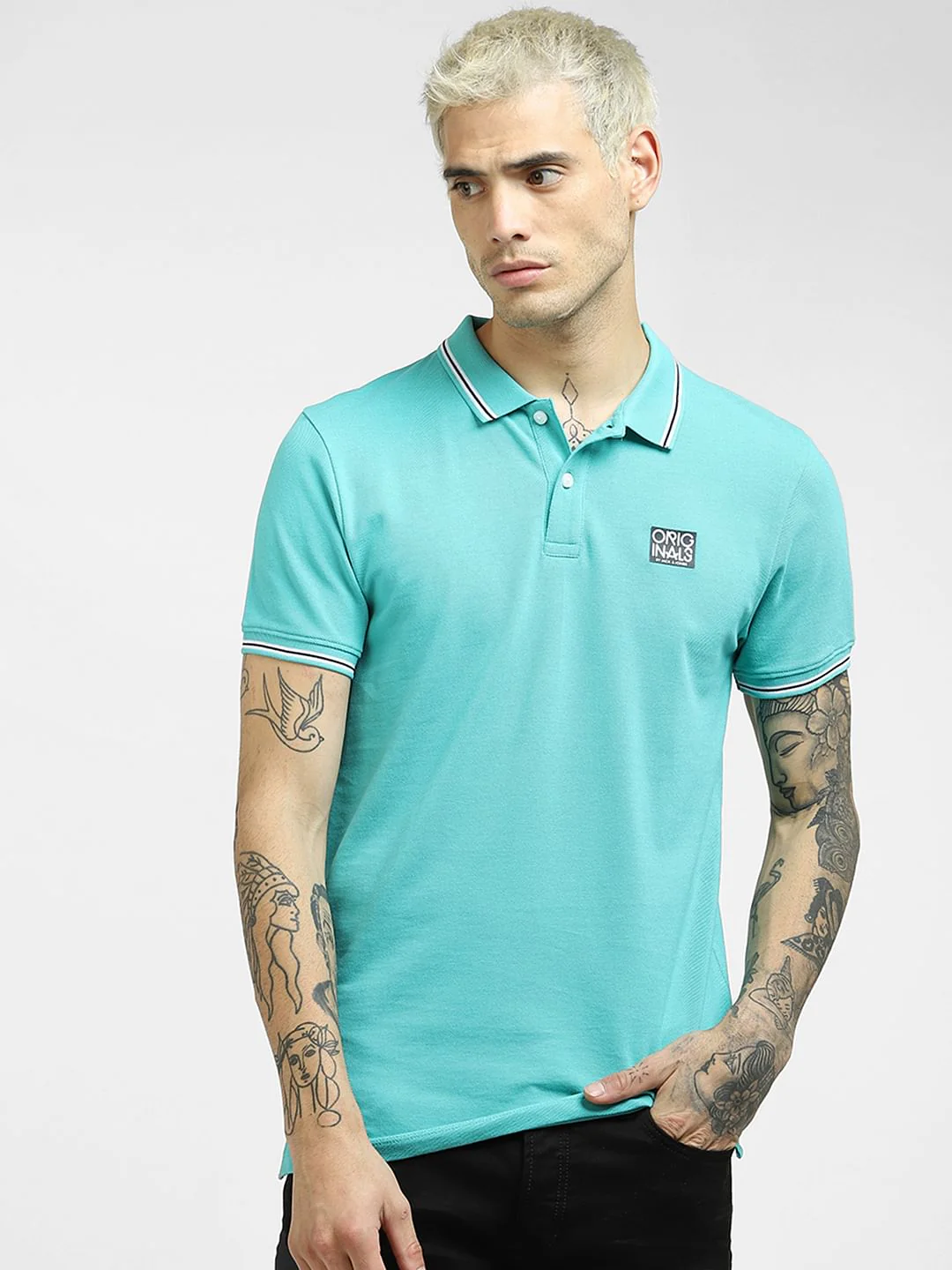 Blue Polo T-shirt - Image 2