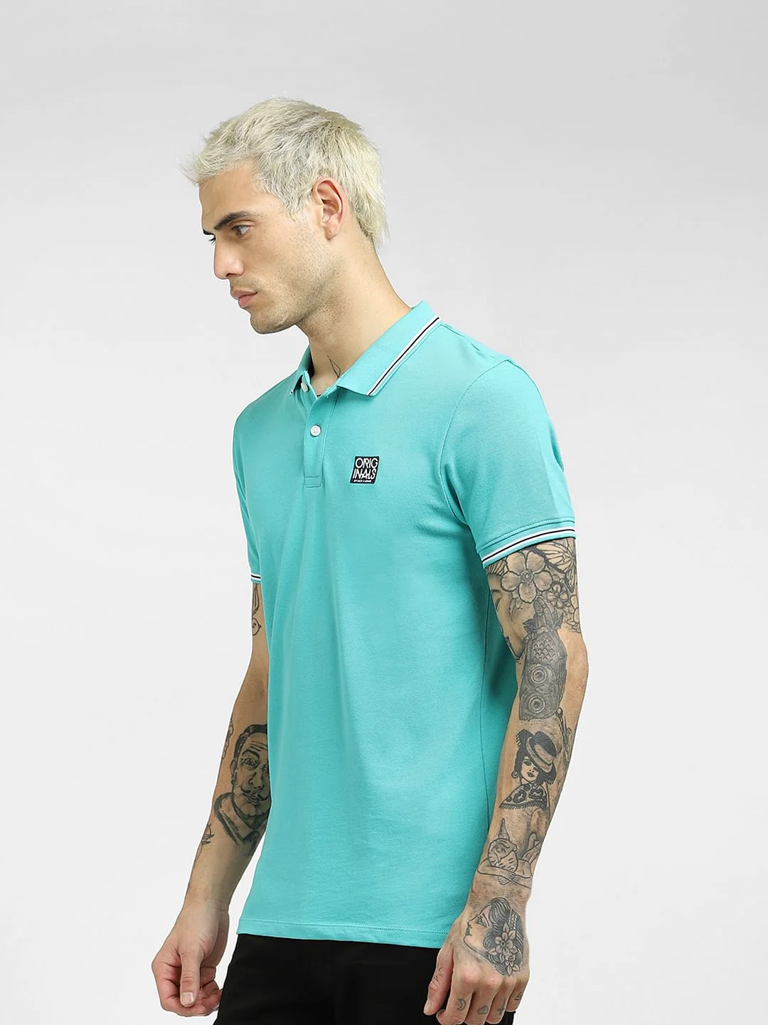 Blue Polo T-shirt - Image 3