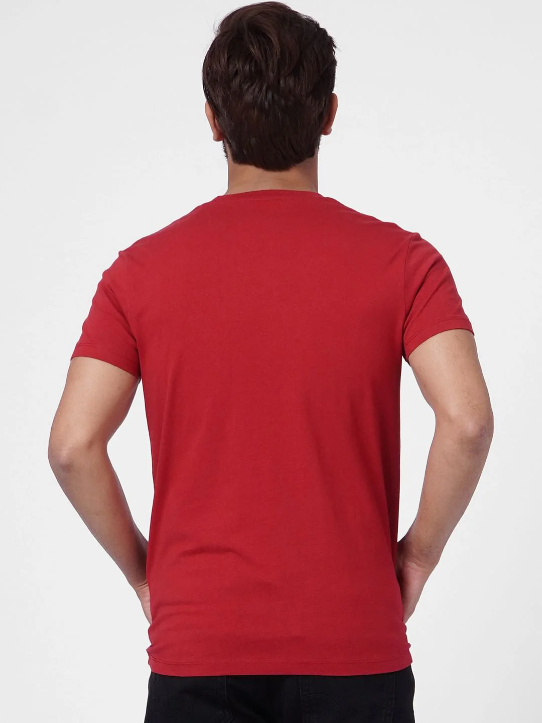 Red Crew Neck T-shirt - Image 4