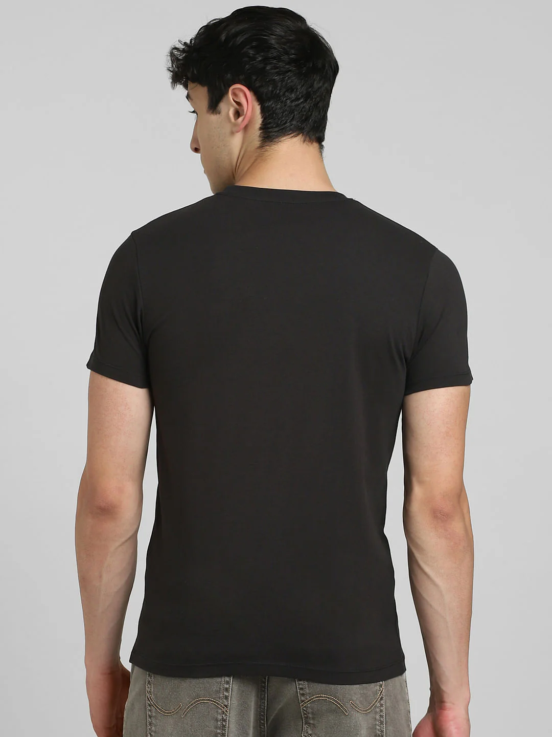 Black Crew Neck T-shirt - Image 4