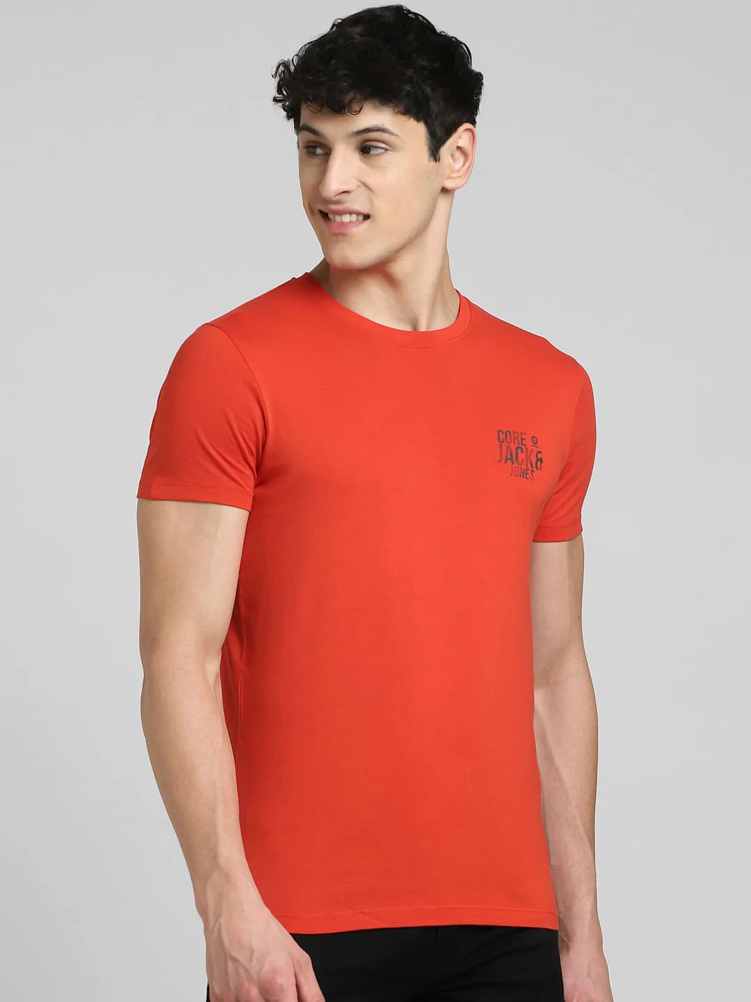 Red Crew Neck T-shirt - Image 2