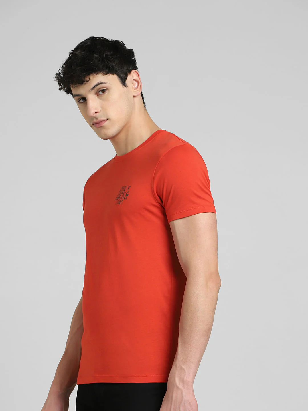 Red Crew Neck T-shirt - Image 3