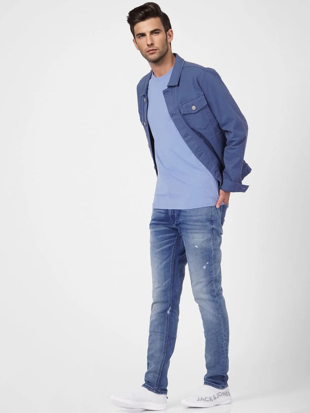 Blue Crew Neck T-shirt