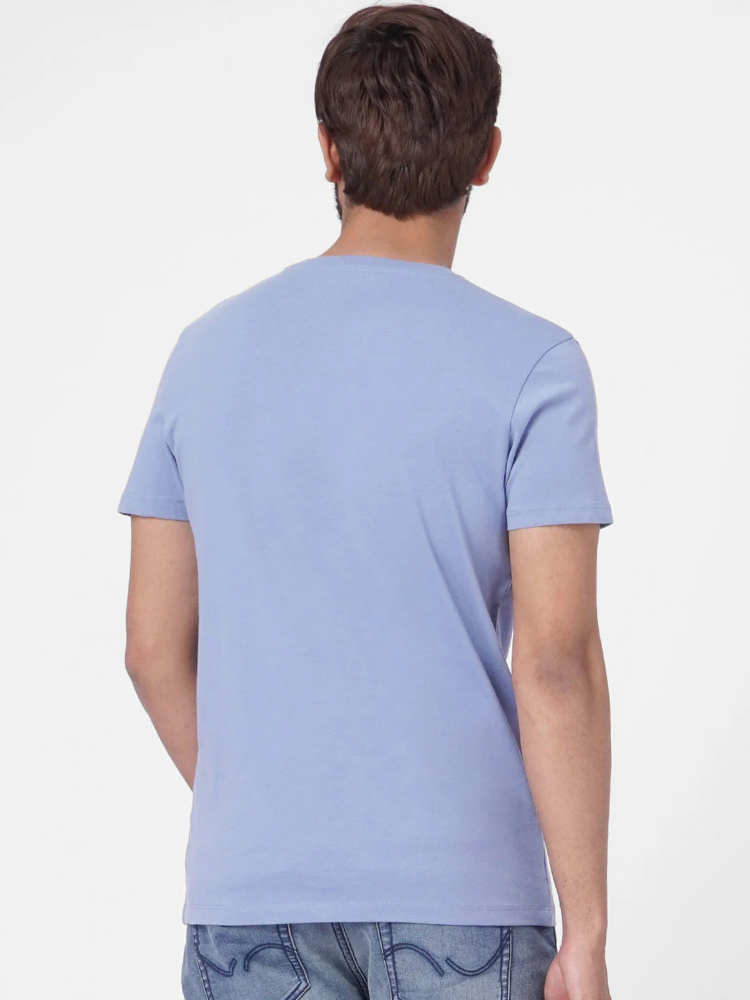 Blue Crew Neck T-shirt - Image 4