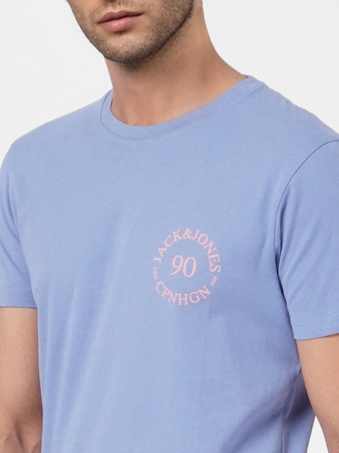 Blue Crew Neck T-shirt - Image 5