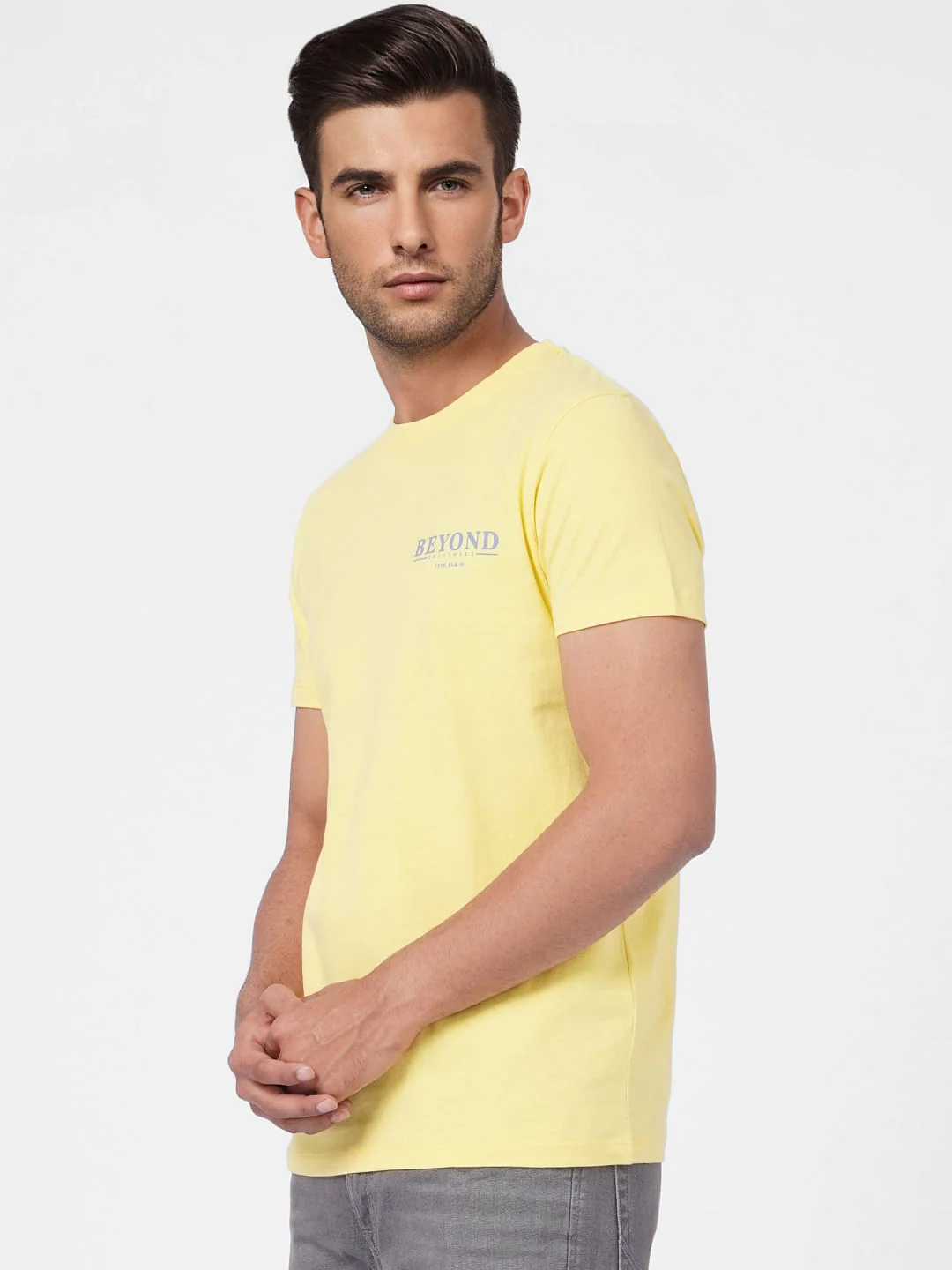 Yellow Crew Neck T-shirt - Image 3