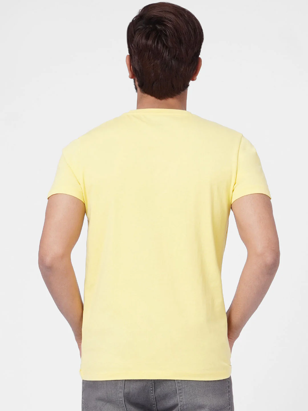 Yellow Crew Neck T-shirt - Image 4