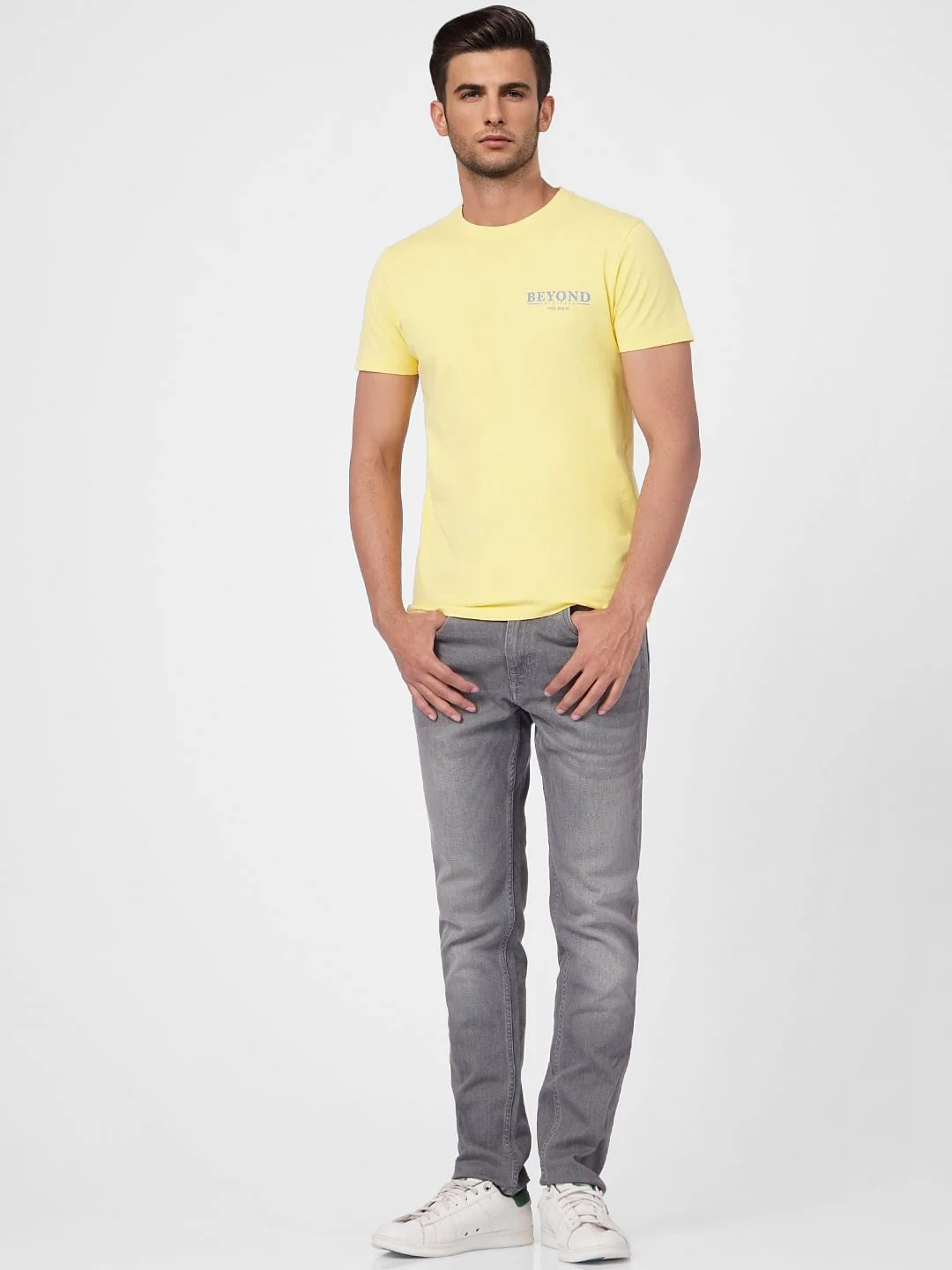 Yellow Crew Neck T-shirt - Image 6