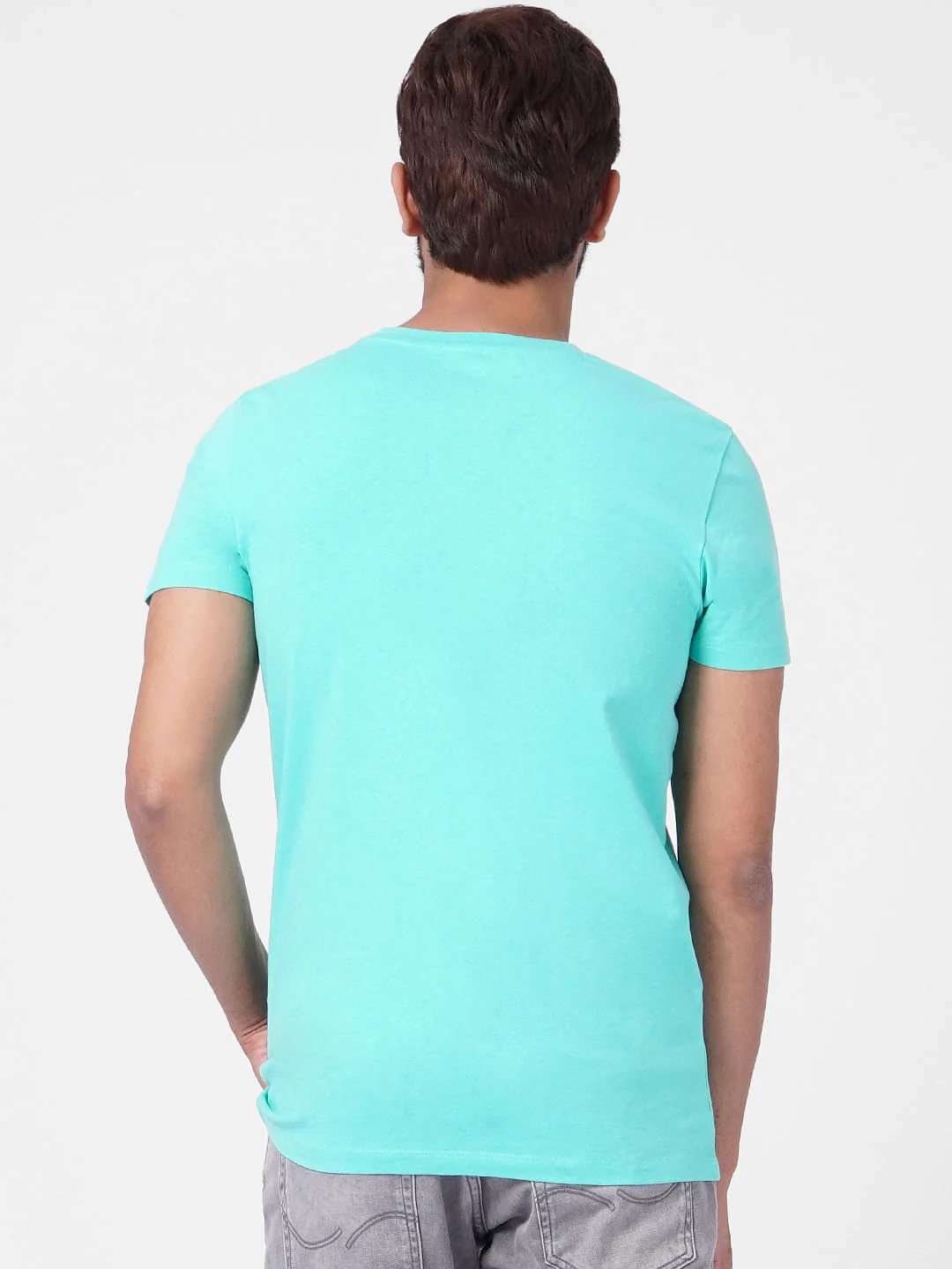 Blue Crew Neck T-shirt - Image 4