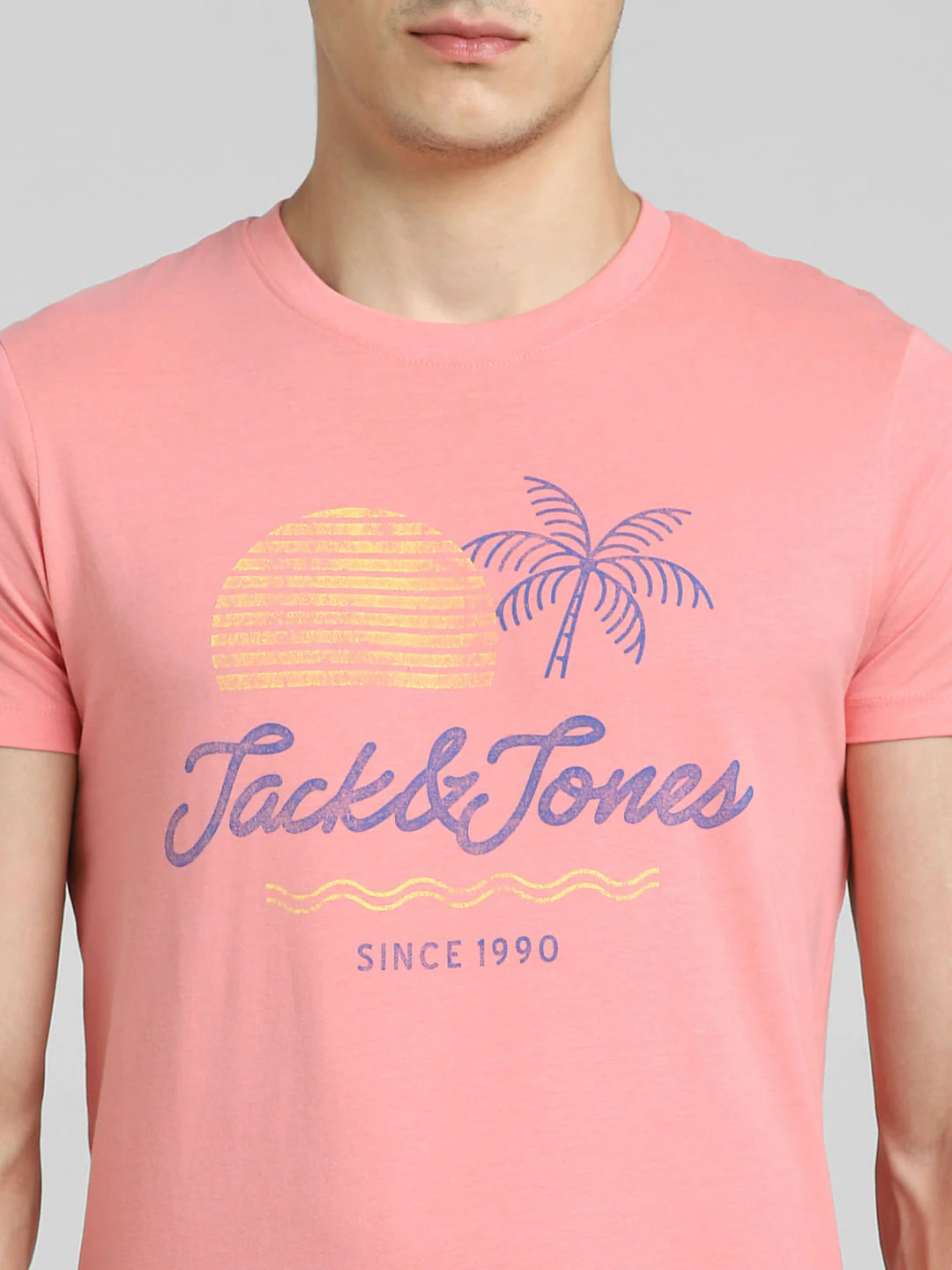 Pink Graphic Print Crew Neck T-shirt - Image 5