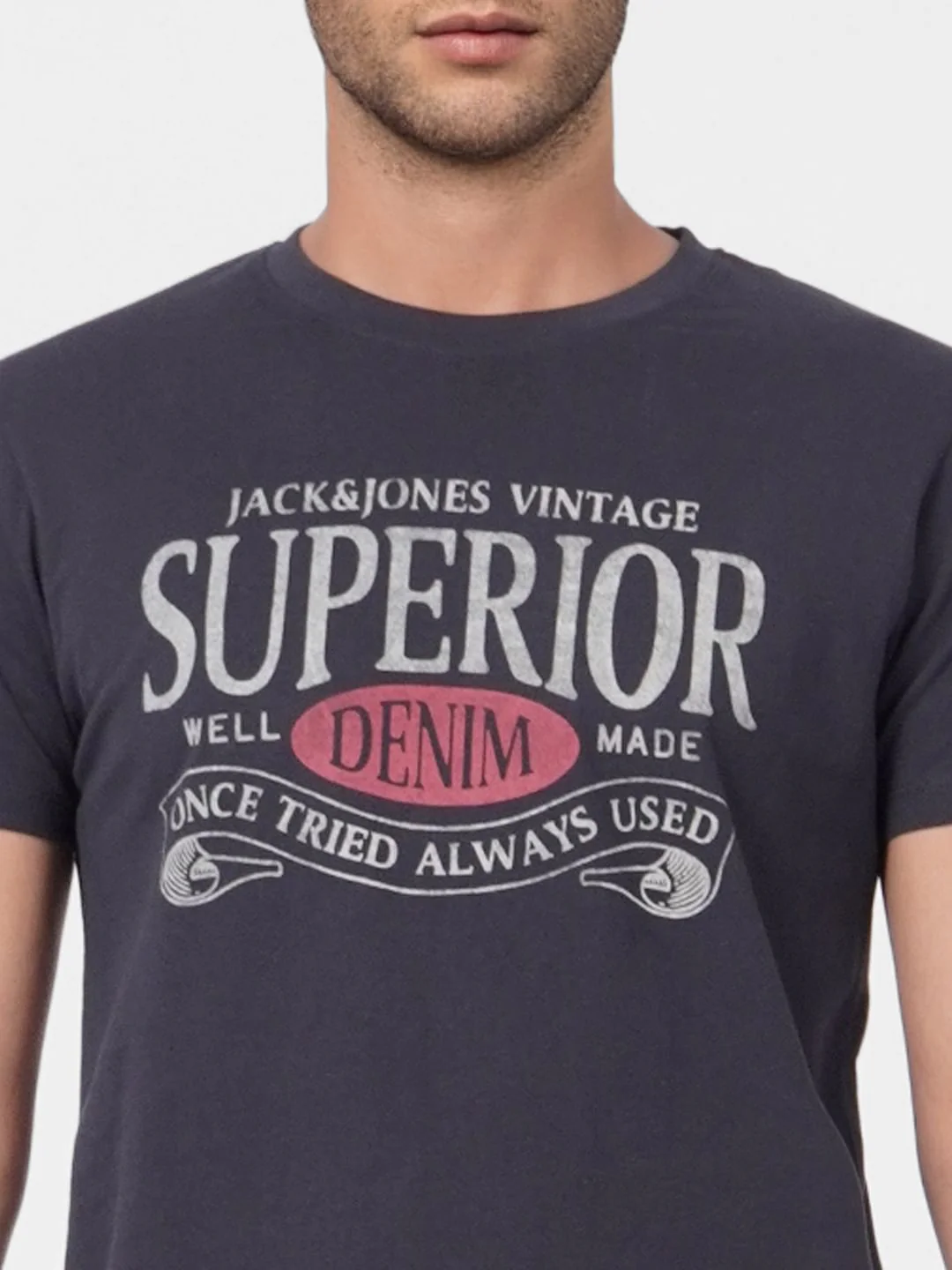 Black Graphic Print Crew Neck T-shirt - Image 6
