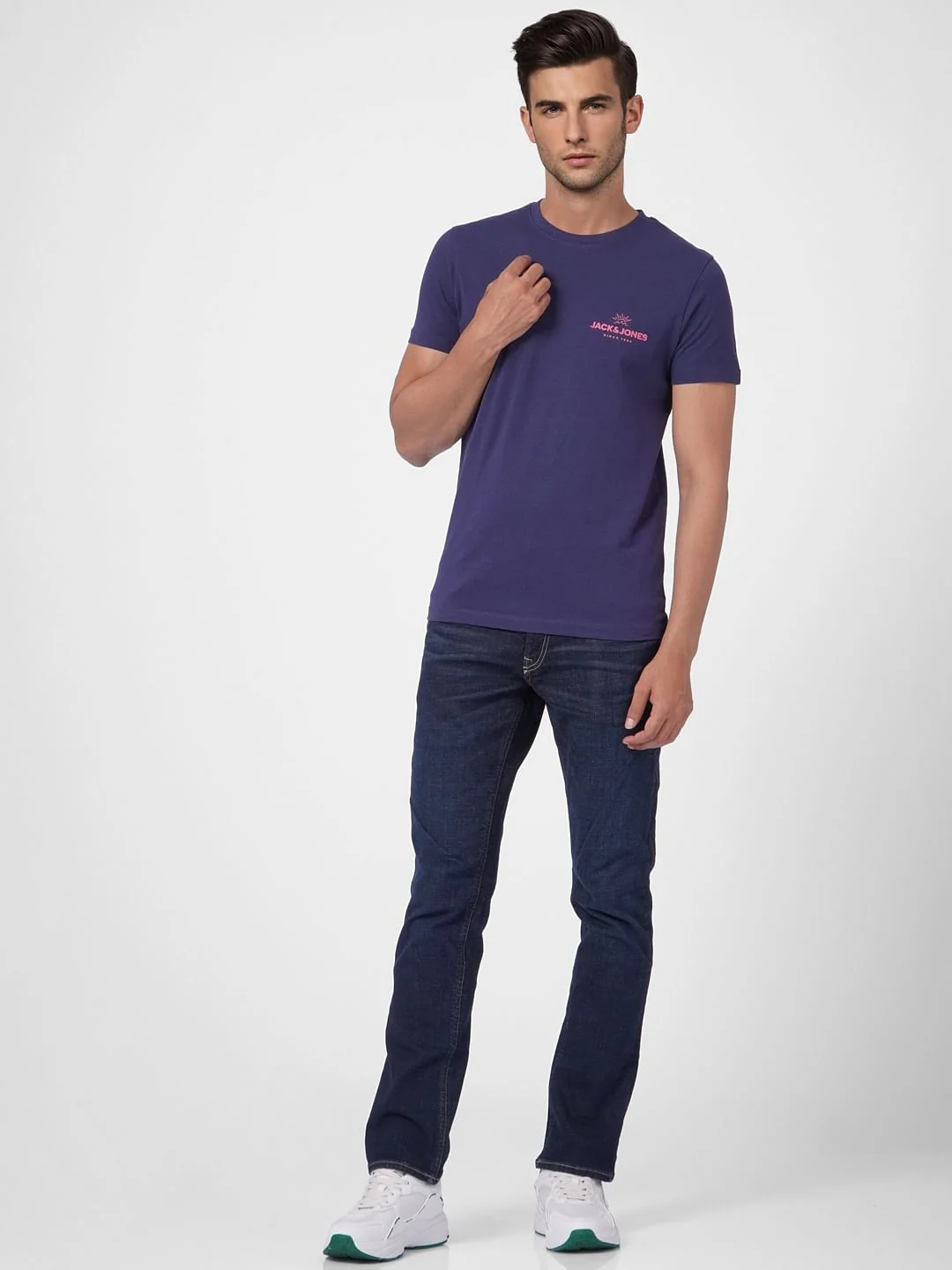 Blue Crew Neck T-shirt - Image 6