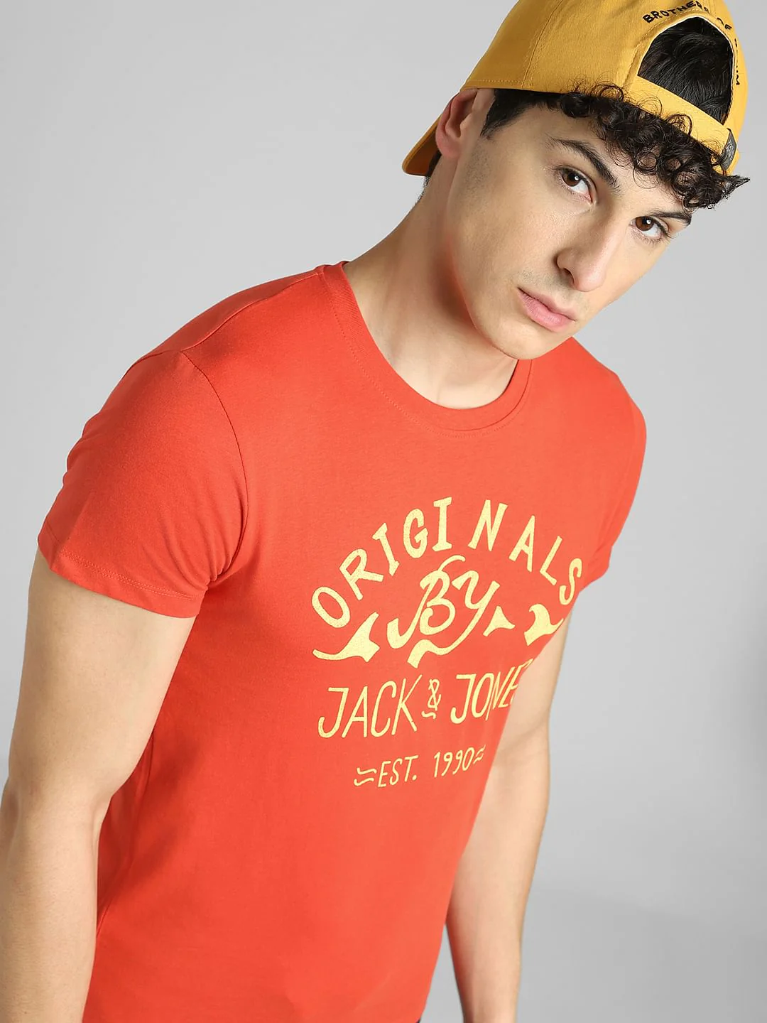Red Graphic Print Crew Neck T-shirt