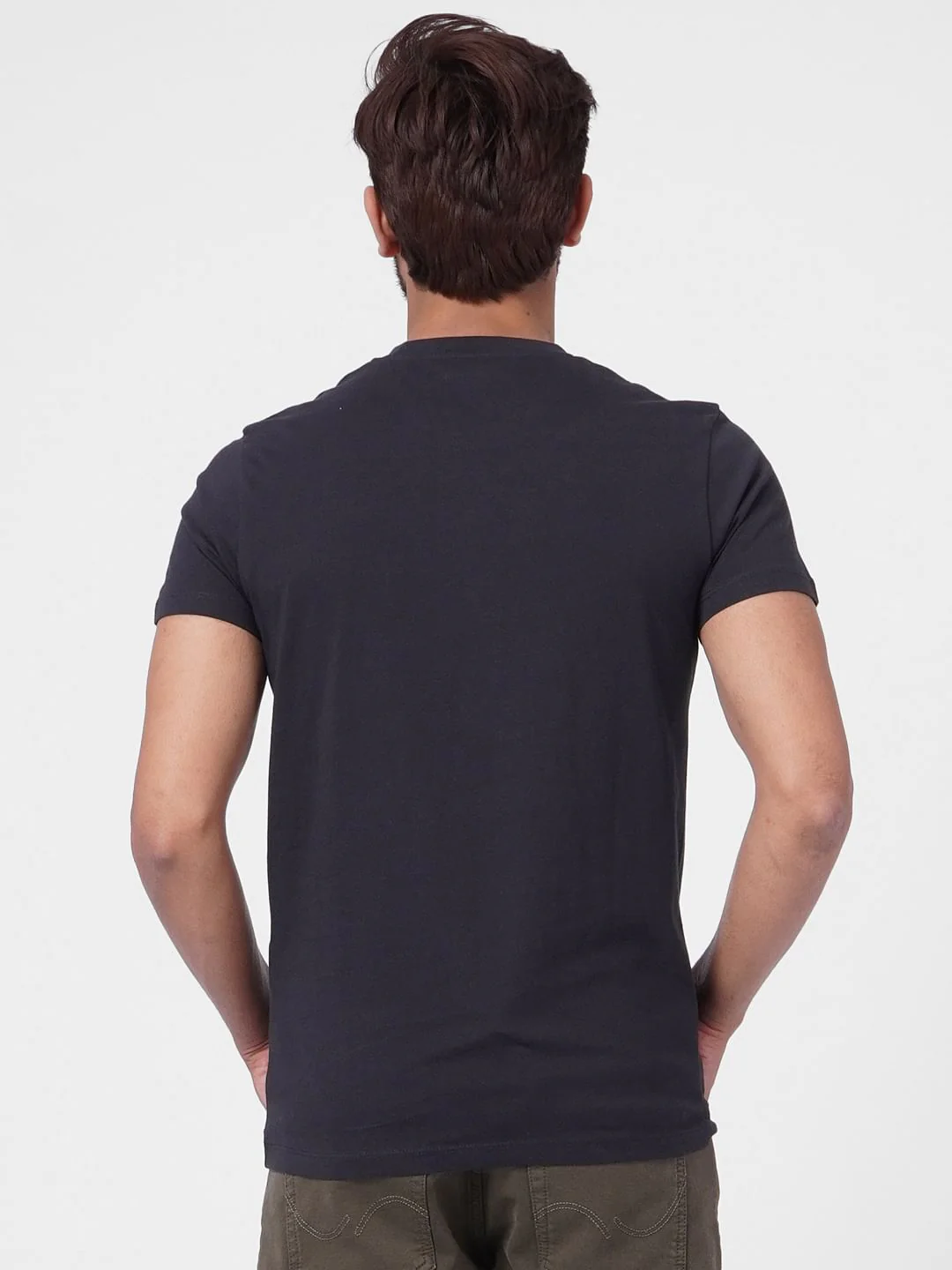 Black Graphic Print Crew Neck T-shirt - Image 4