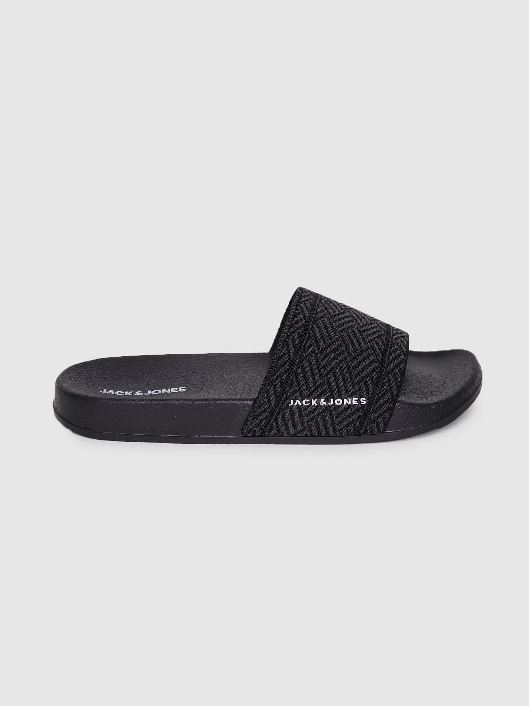 Black Printed Sliders