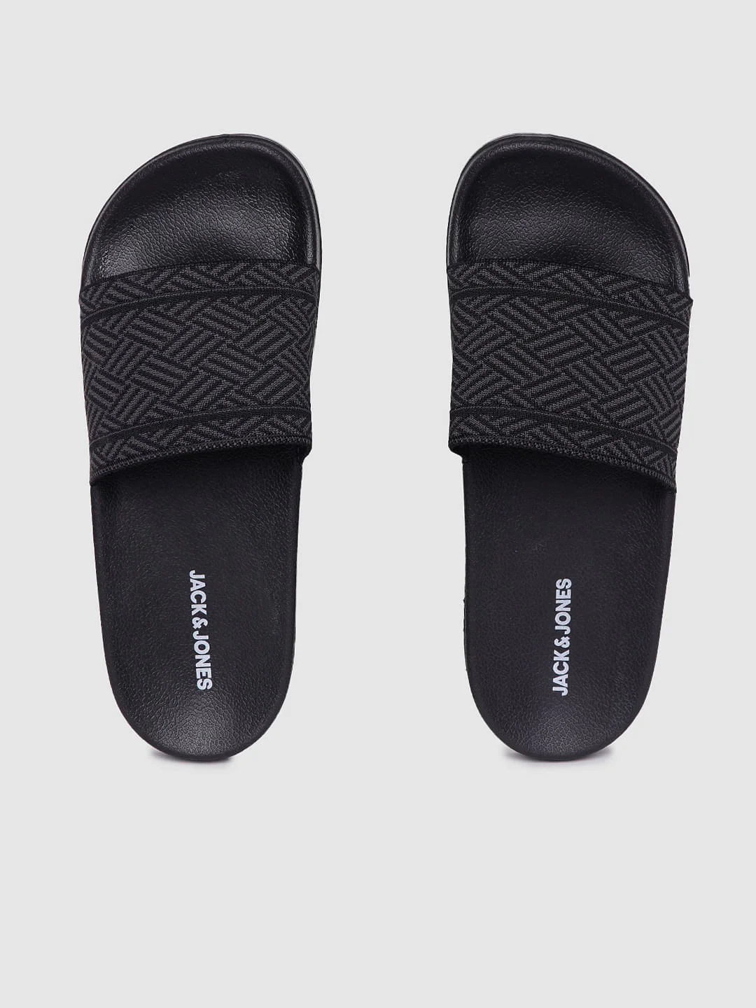 Black Printed Sliders - Image 3