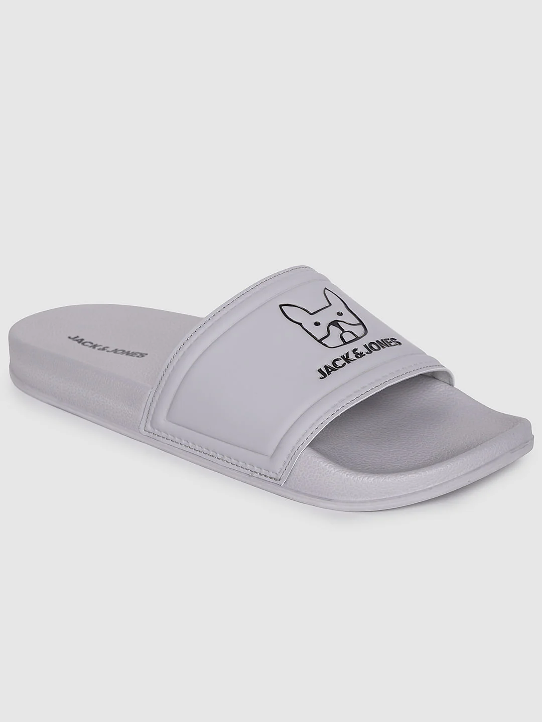 Grey Graphic Print Sliders