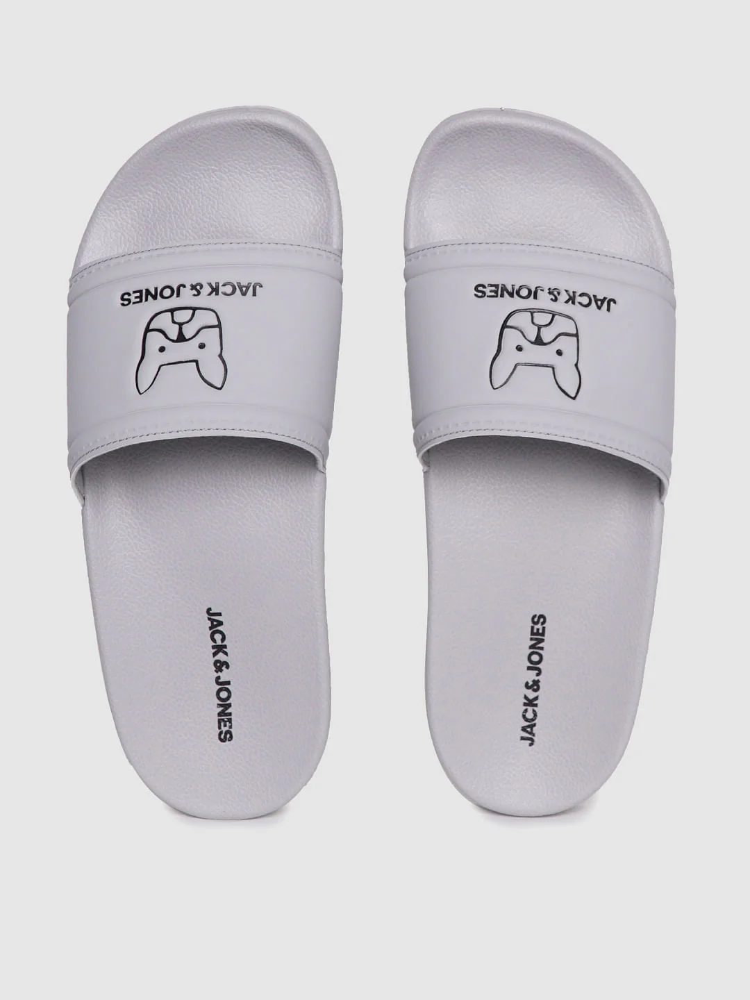 Grey Graphic Print Sliders - Image 3