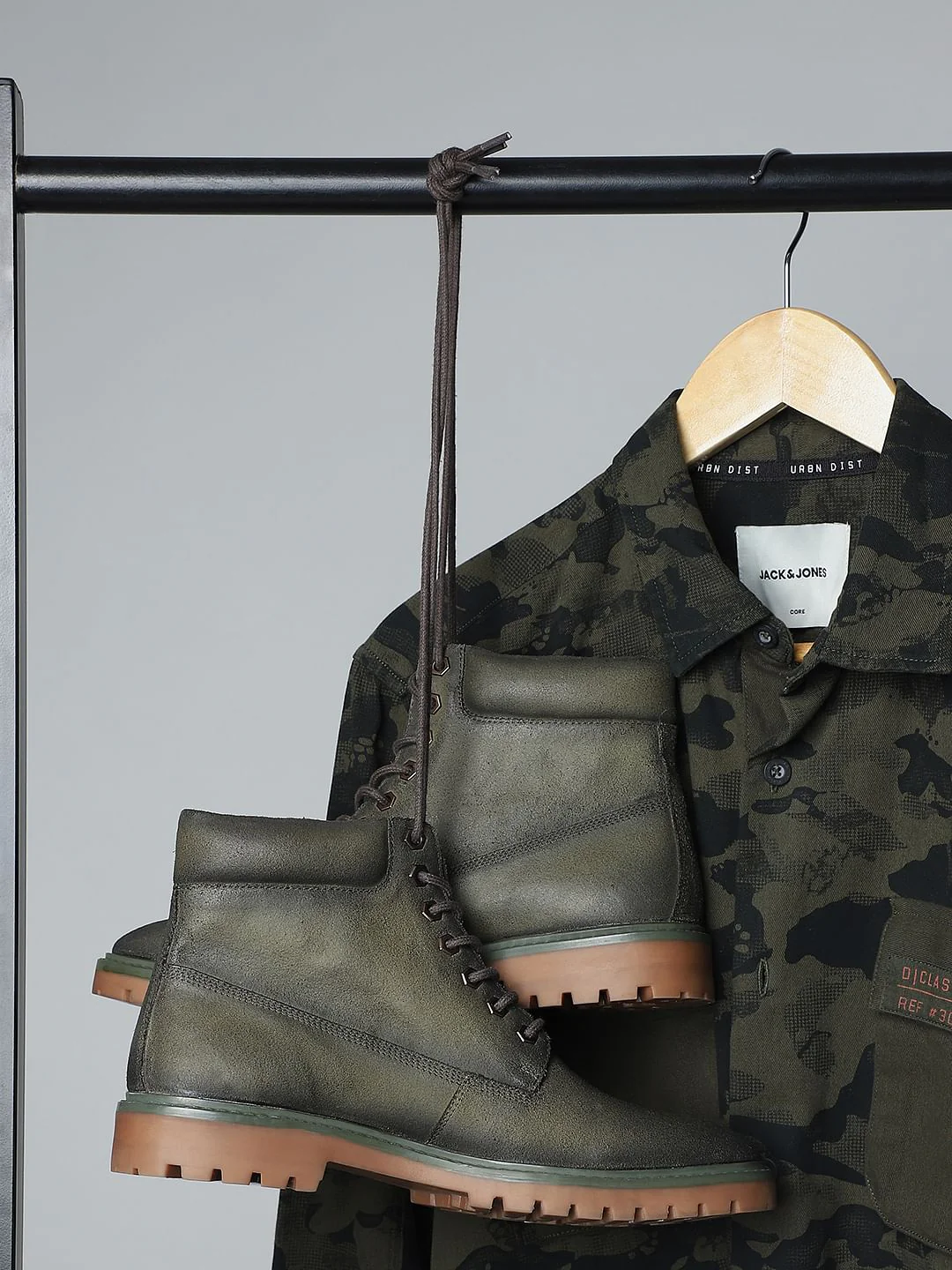 Olive Leather Boots