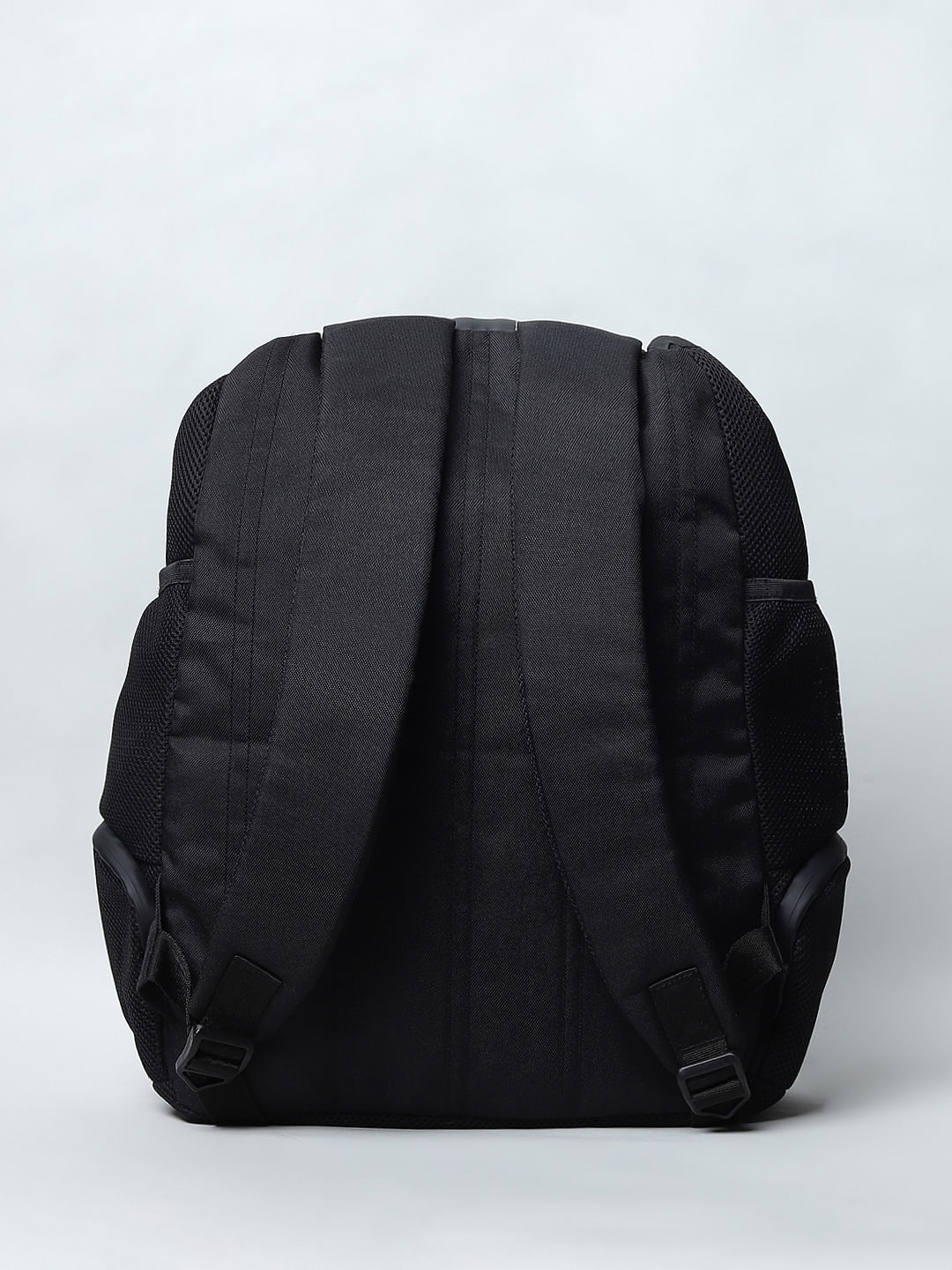 Black Logo Print Mesh Backpack - Image 4