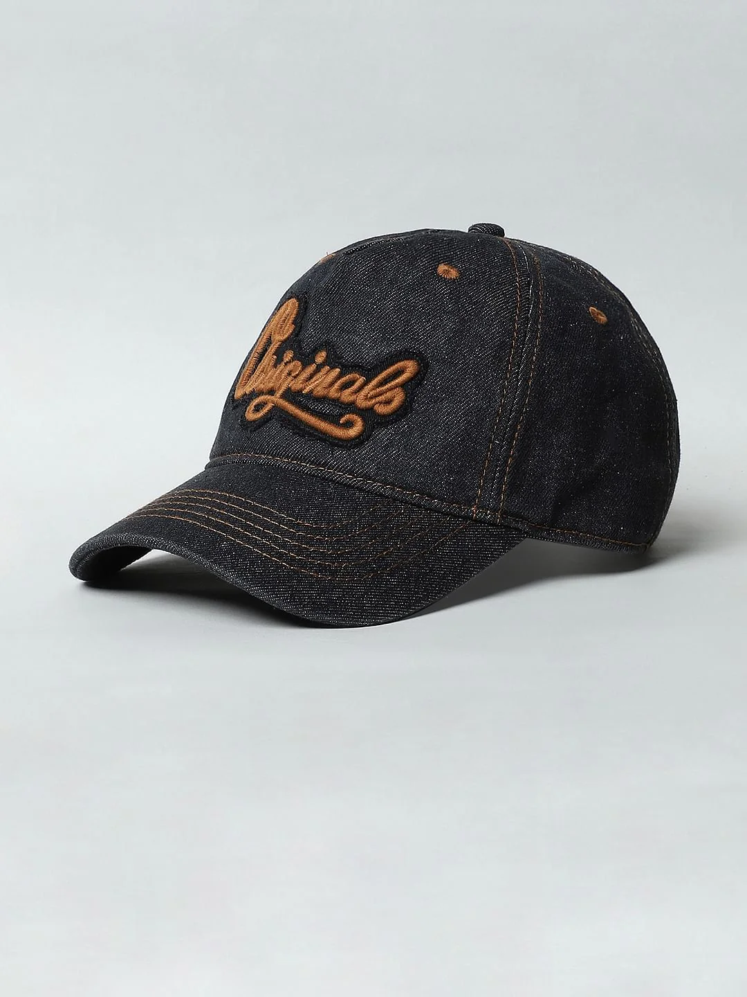 Blue Denim Baseball Cap - Image 3
