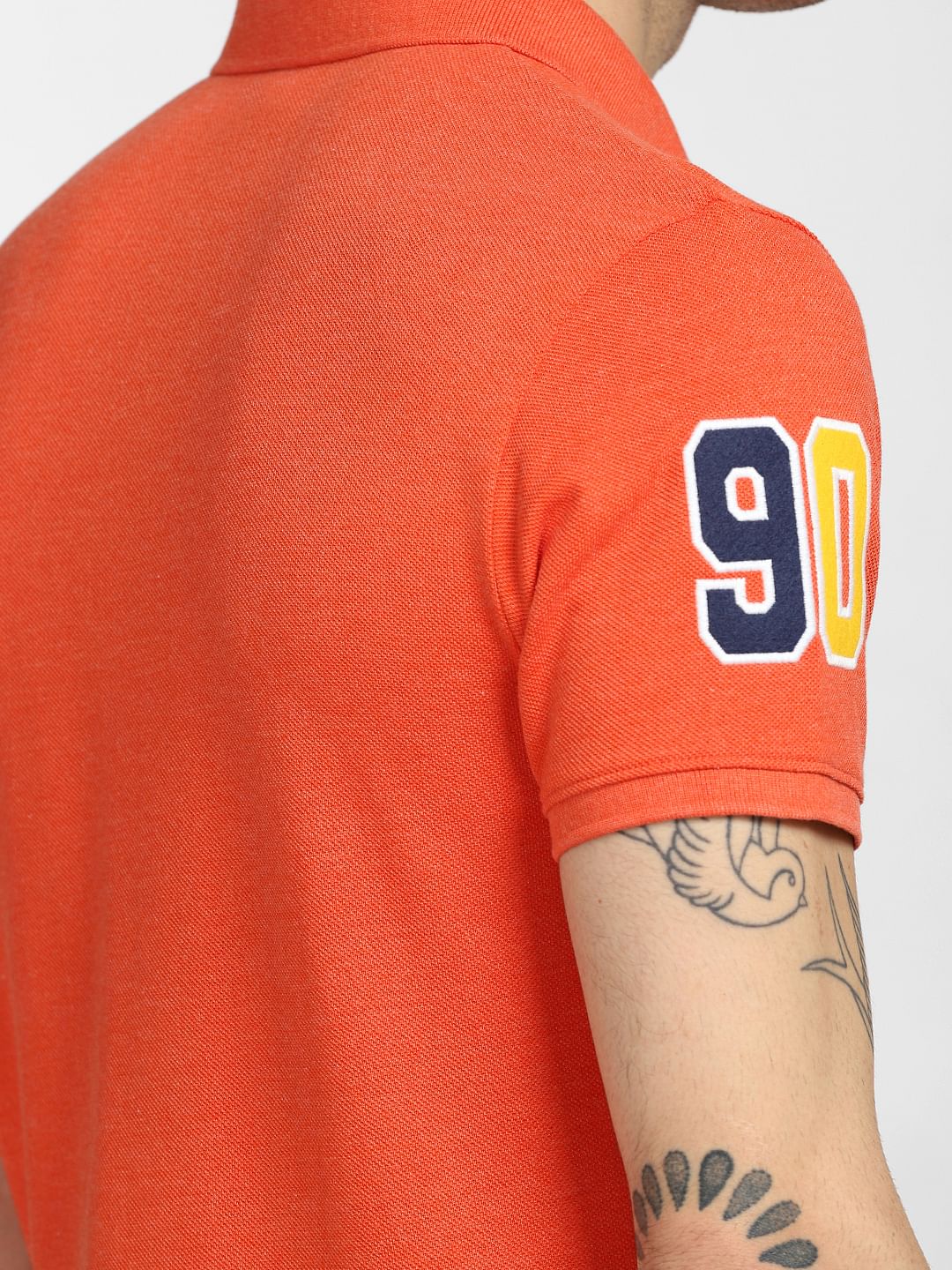 Red Printed Polo T-shirt - Image 6
