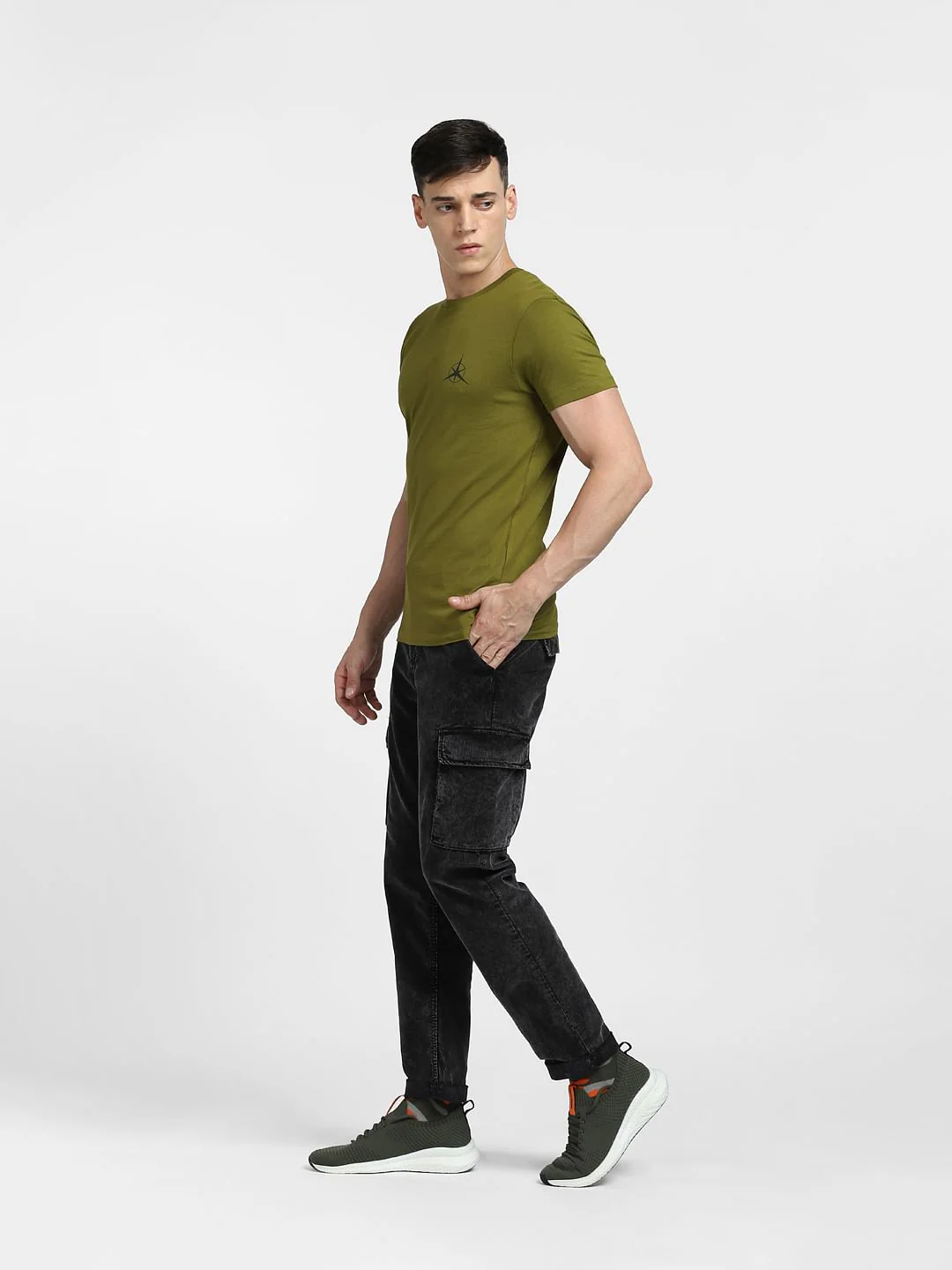 Green Logo Print T-shirt - Image 6