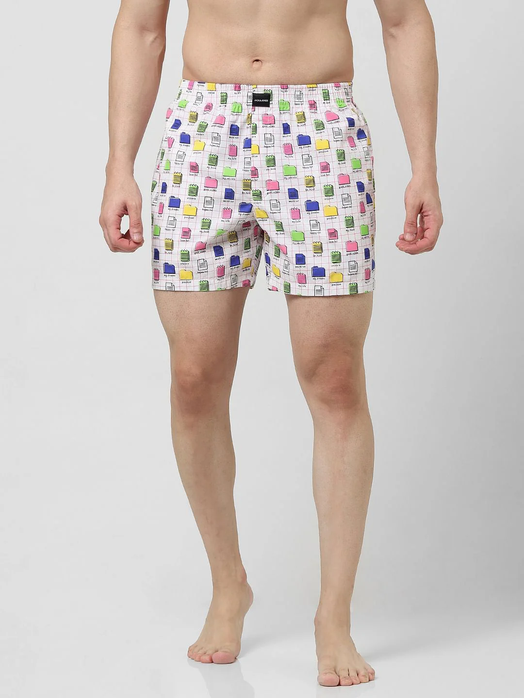 White Printed Boxers - Image 2
