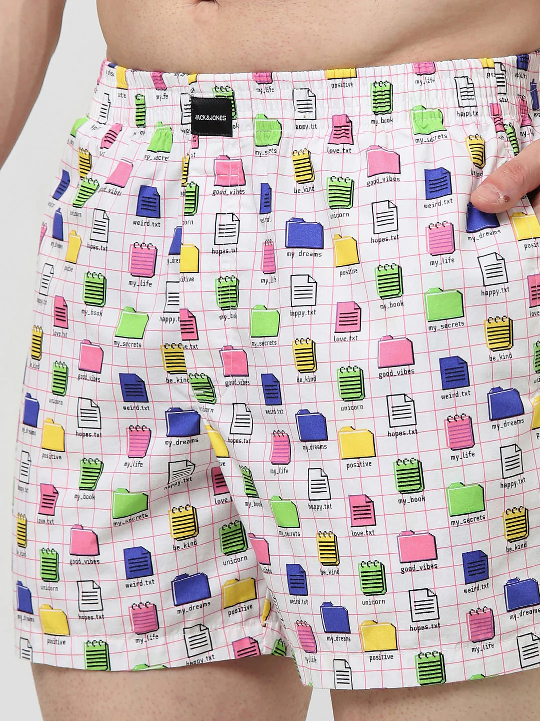 White Printed Boxers - Image 5