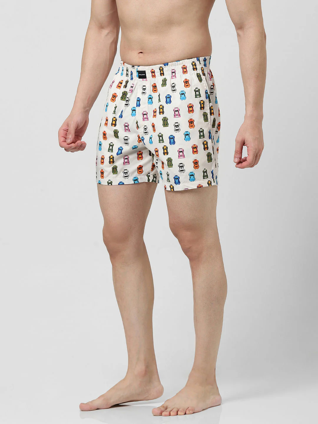 Beige Printed Boxers - Image 3