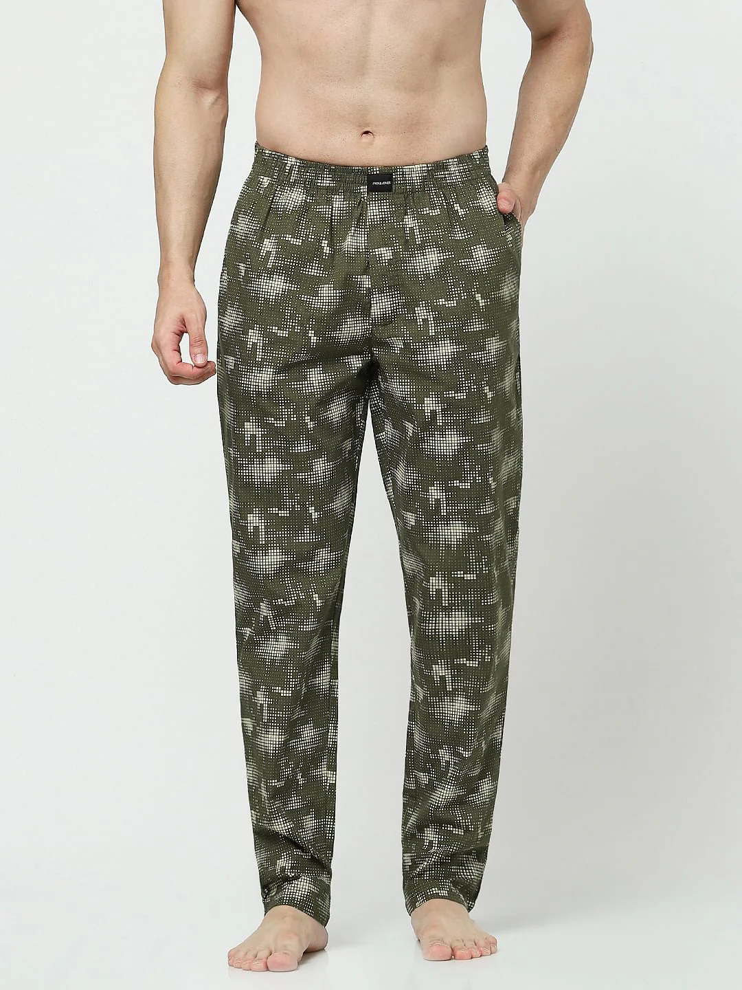 Olive Printed Pyjamas - Image 2