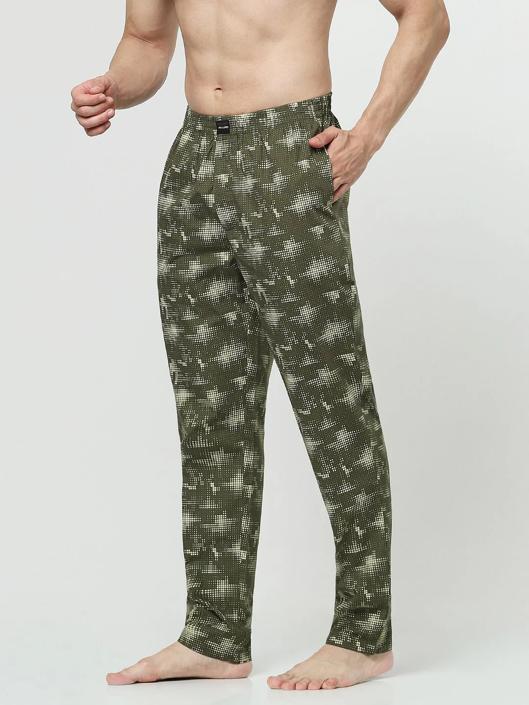 Olive Printed Pyjamas - Image 3