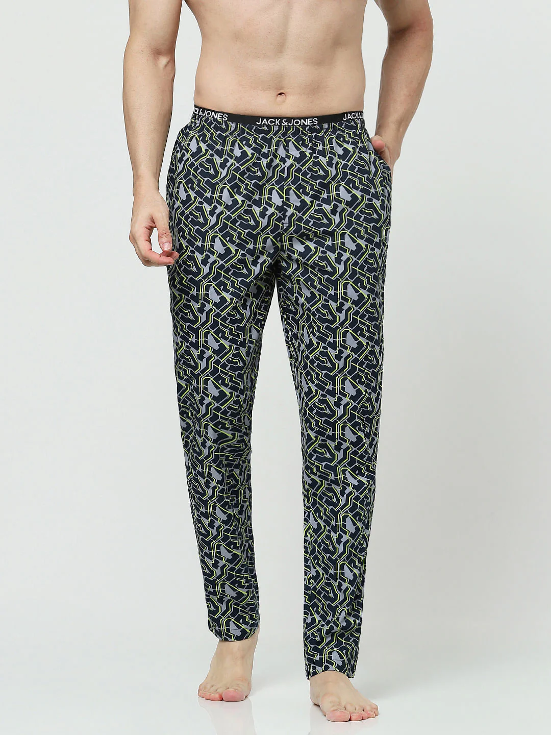 Dark Blue Printed Pyjamas - Image 2