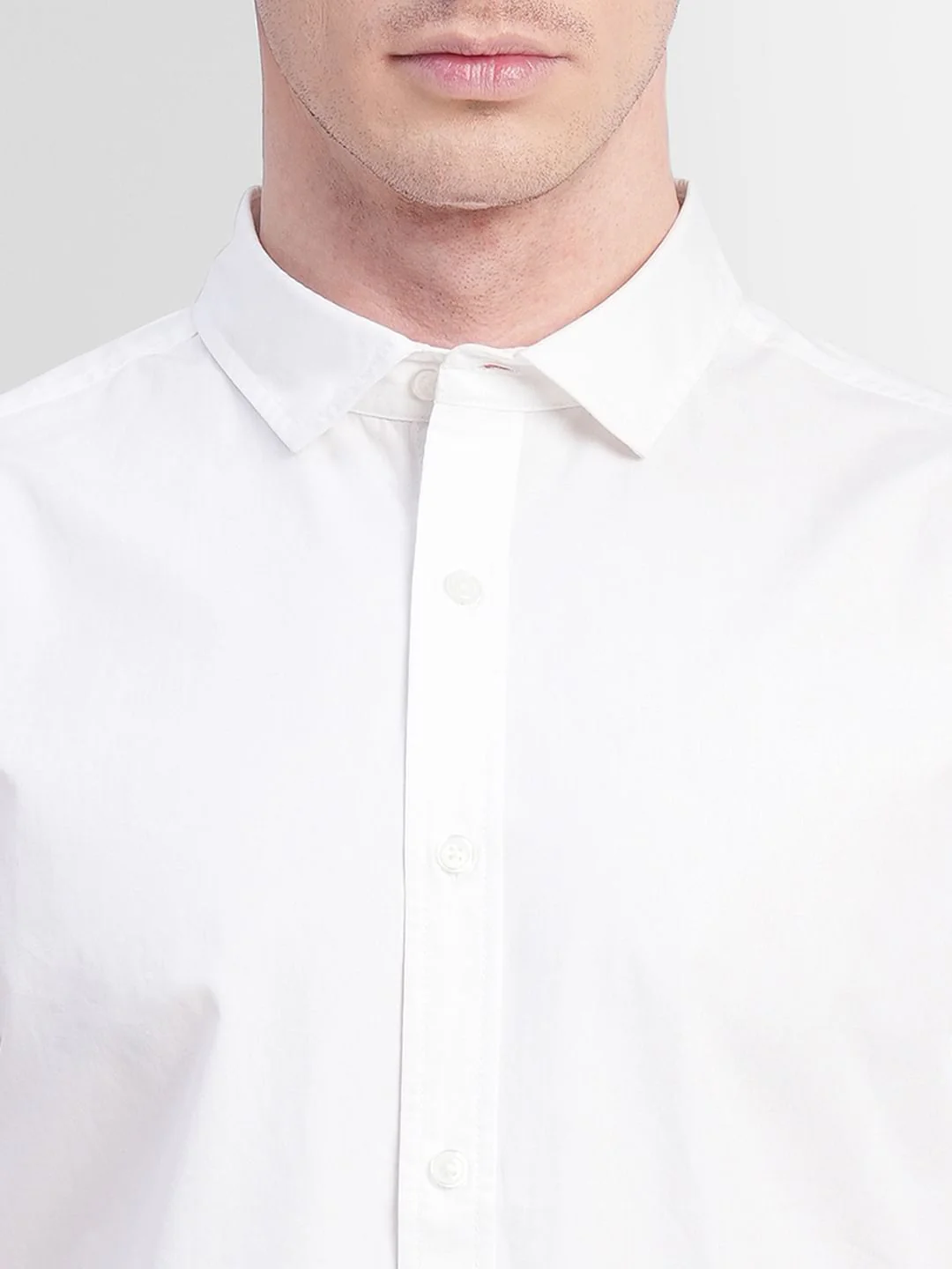 White Tape Detail Full Sleeves Shirt - Image 5