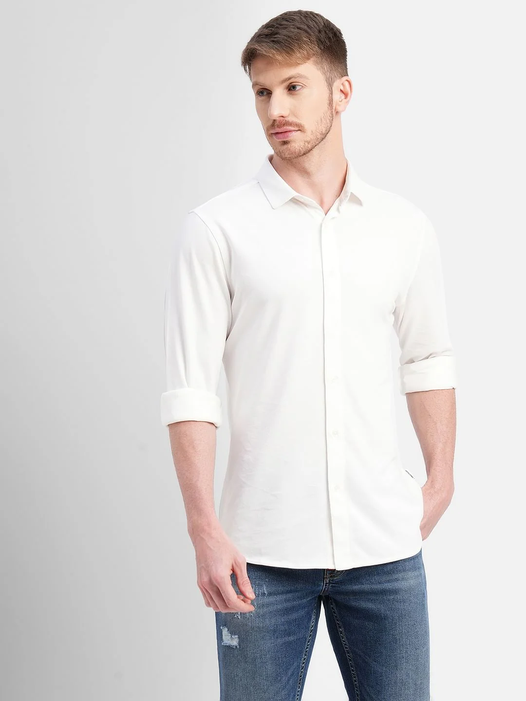 White Full Sleeves Shirt - Image 2