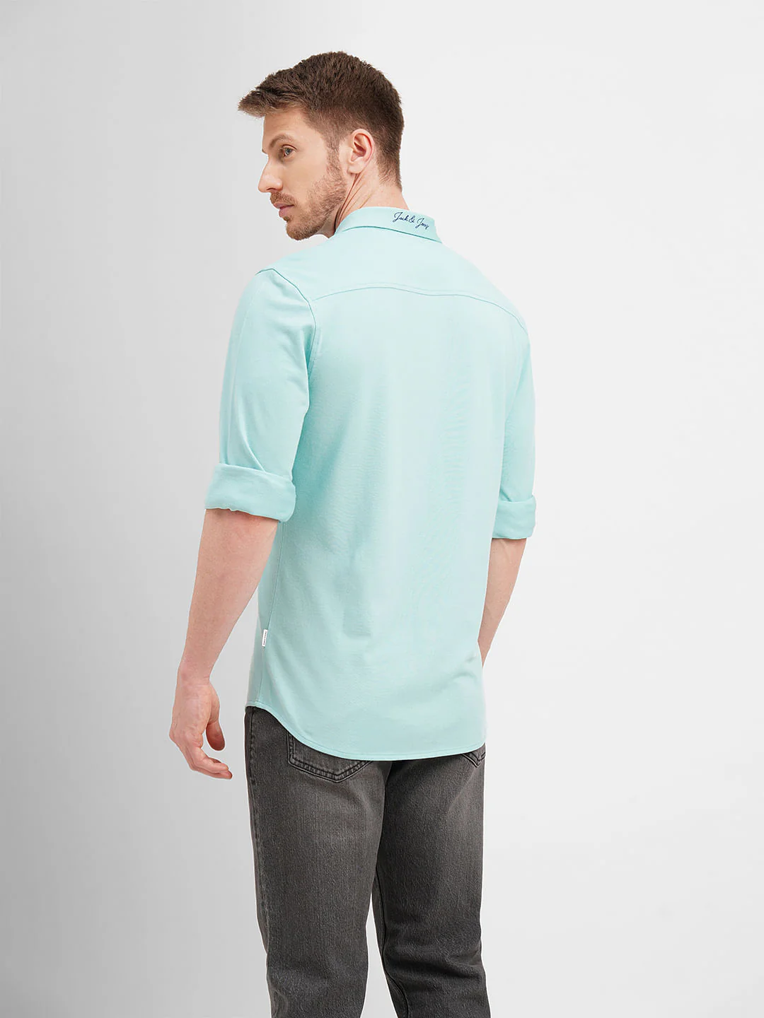 Sky Blue Full Sleeves Shirt - Image 4