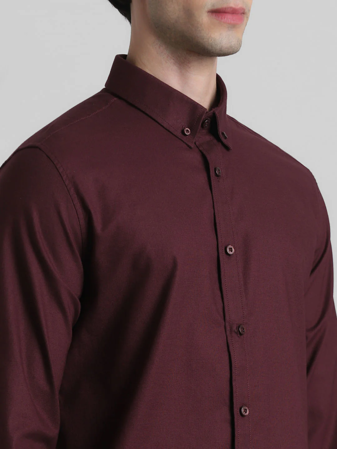 Maroon Formal Full Sleeves Shirt - Image 5